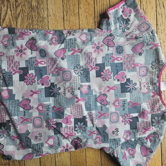 Pink, cancer scrub set - Picture 7 of 7